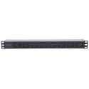 Intellinet 163613 Listwa zasilająca (PDU) Rack 19" 1U 8x gniazdo C19, 110-250V/16A, kabel 2m