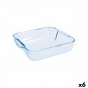 Serveerimisvaagen Pyrex Classic Kandiline Läbipaistev Klaas 25 x 22 x 6 cm (6 Ühikut)