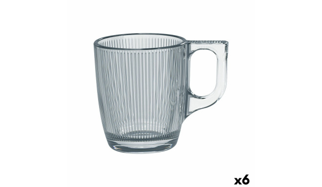 Kubek Luminarc Stripy Läbipaistev Klaas 90 ml (6 Ühikut)