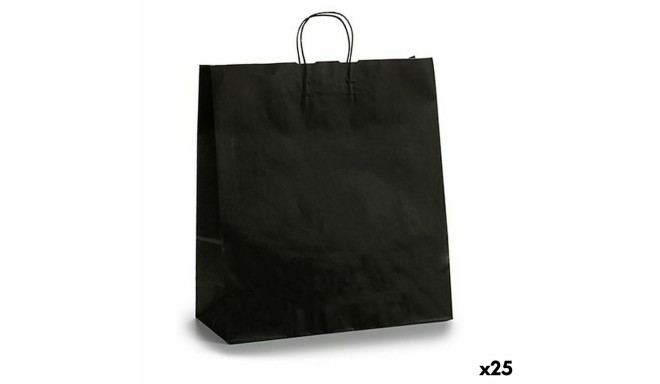 Paper Bag Black 16 x 57,5 x 46 cm (25 Units)