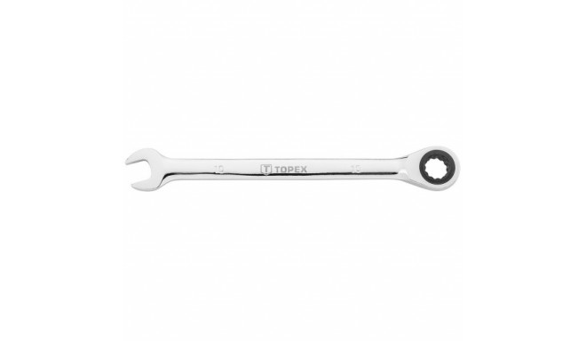 Combination spanner with ratchet 17mm CrV