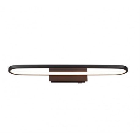 Bathroom mirror LED light TRIO GIANNI, IP44, 22W, 2700lm, 3000K, black, 60 x 15 x h8 cm