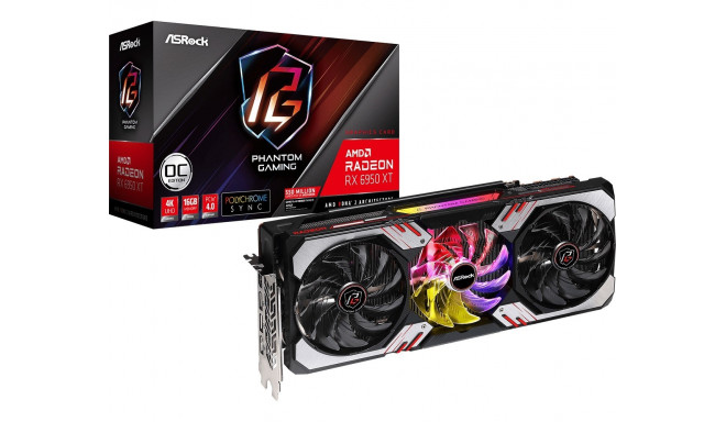Asrock AMD Radeon RX 6950 XT Phantom Gaming 16GB OC graphics card