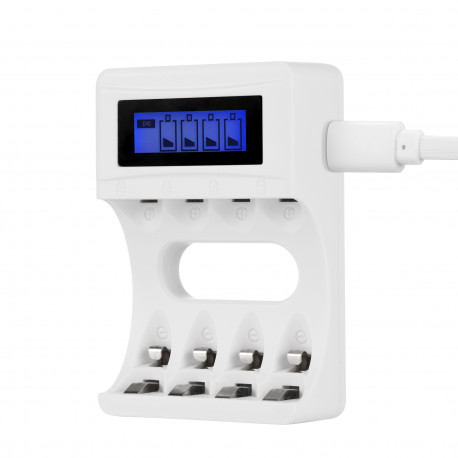 USB charger for AA/AAA batteries DELTACO Ultimate Ni-Mh / C704A4