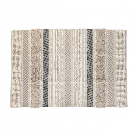 Carpet DKD Home Decor 180 x 120 x 1 cm Black Beige Cotton Boho