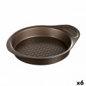 Форма для выпечки Pyrex Asimetria Круглый Чёрный Ø 26 cm (6 штук)