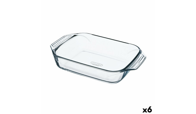 Krāsns Trauks Pyrex Irresistible Caurspīdīgs Stikls Taisnstūra 27,5 x 16,9 x 6 cm (6 gb.)