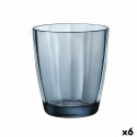 Glass Bormioli Rocco Pulsar Blue Glass 390 ml (6 Units)