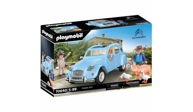 Transportlīdzekļu Rotaļu Komplekts Playmobil Citroen 2CV 70646 Automobilis Zils 57 Daudzums