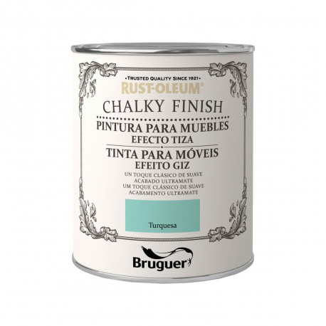 Paint Bruguer Chalky Finish Turquoise 750 ml