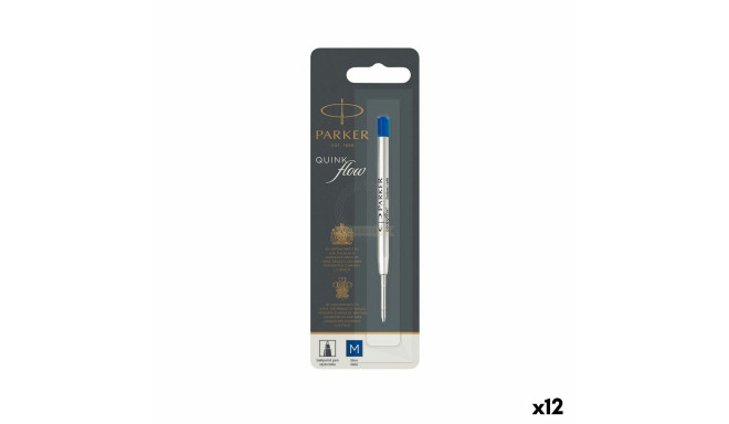 Refill for ballpoint pen Parker Quink Flow Blue (12 Units)