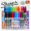 Viltpliiatsite komplekt Sharpie Electro Pop Mitmevärviline 24 Tükid, osad 1 mm (6 Ühikut)