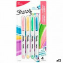 Flomasteru Komplekts Sharpie S-Note Daudzkrāsains 4 Daudzums 1-3 mm (12 gb.)