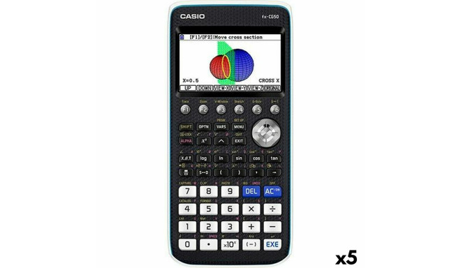 Графический калькулятор Casio FX-CG50 18,6 x 8,9 x 18,85 cm Чёрный (5 штук)