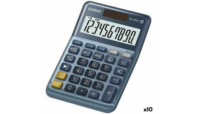 Calculator Casio MS-100EM Blue (10Units)