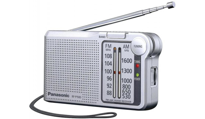 Panasonic raadio RF-P150D, hõbedane