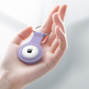 Crong Silicone Case with Key Ring - Apple AirTag Keyring (purple)