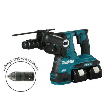 MAKITA Haamer 2x18V DHR283T2JU 2.9J 2x5.0Ah BL AVT + Käepide