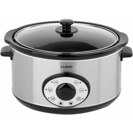 LUND SLOW COOKER 280W 4.5L WITH TIMER