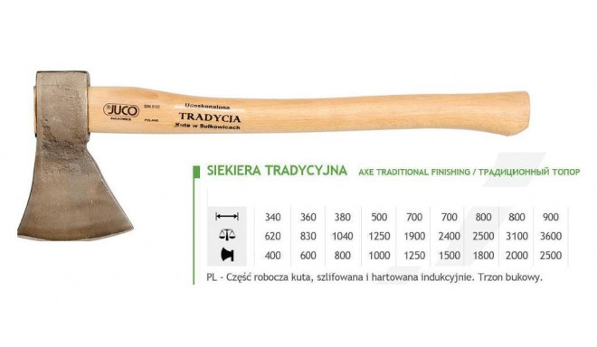 JUCO traditsiooniline kirves 1.80 kg