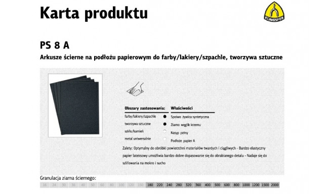 K. veekindel lihvpaber P 320 PS8A/50 tk *