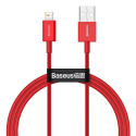 Baseus kaabel USB - Lightning Superior 1m 2,4A, punane