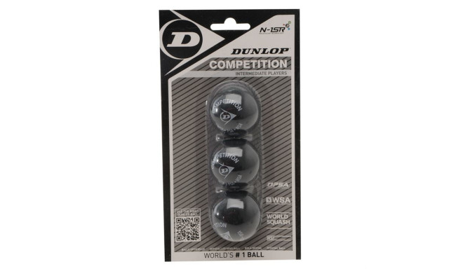 Squash ball Dunlop COMPETITION 3-blister