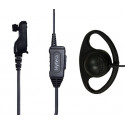 EHN37-P D-earset with in-line MIC PTT&VOX with chip for original Hytera verification (directly attac