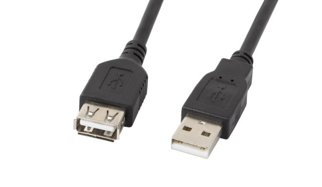Extension cable USB 2.0 AM-AF black 5M
