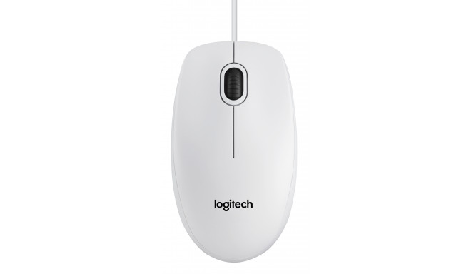 Logitech | B100 | Portable Optical Mouse | White