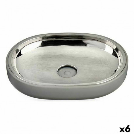 Soap dish Berilo BP15-004-3 BP15-004-3 Grey Silver Stainless steel Plastic 9,5 x 2,5 x 13 cm 13 x 2,