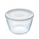 Apaļa Pusdienu Kastīte ar Vāku Pyrex Cook & Freeze 1,6 L 17 x 17 x 12 cm Caurspīdīgs Silikona Stikls