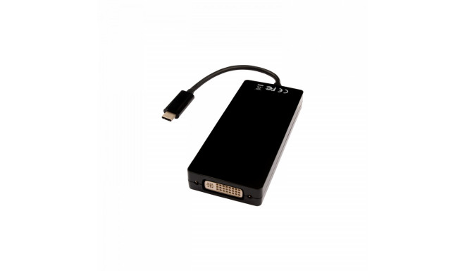 USB-jaotur V7 V7UC-DPHDVGADVI-BLK Must