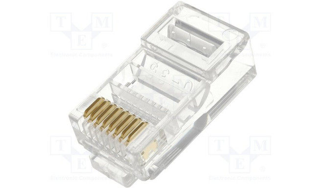 RJ45W-R Connector:RJ45;plug;PIN:8;IDC,crimped,on cable
