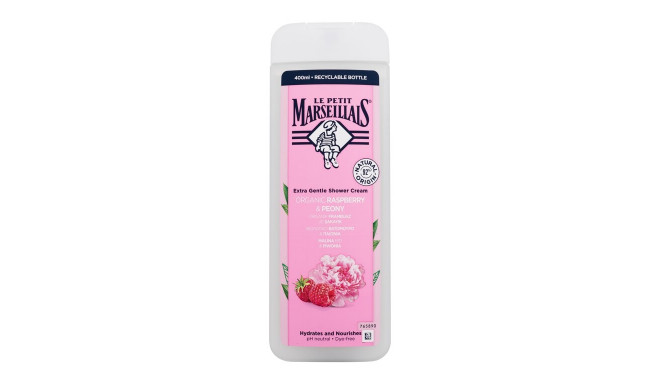 Le Petit Marseillais Extra Gentle Shower Cream Organic Raspberry & Peony (400ml)