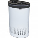 Brabantia Laundry Bin, 55 L dark grey / white