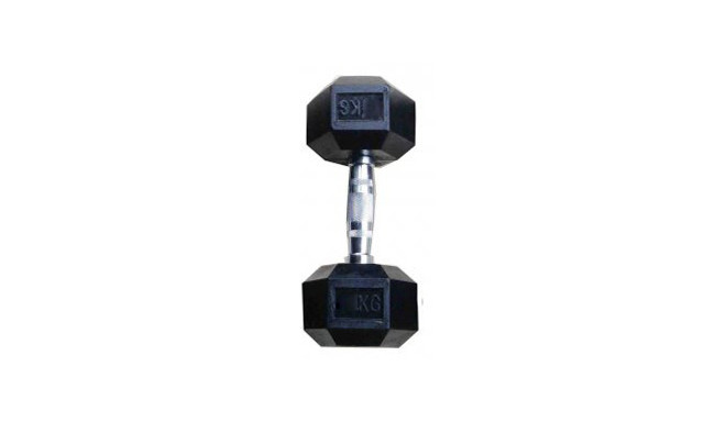 Hex rubber dumbbell TOORX 17.5kg