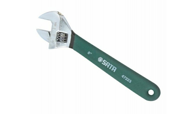 SATA ADJUSTABLE WRENCH COATED 12"