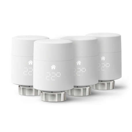 Программируемый термостат Tado Smart Radiator Thermostat - Quattro Белый (4 штук)