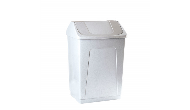 Rubbish bin Denox White Granite 55 L