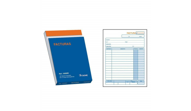 Invoice Check-book DOHE 50068D 1/8 10 Pieces 100 Sheets