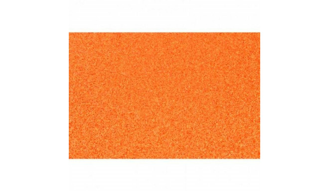 Eva Rubber Fama Glitter Orange 50 x 70 cm (10 Pieces)