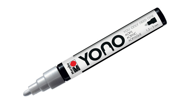 Dekoormarker Marabu Yono 1,5-3mm 082 silver