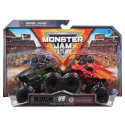 Monster Jam , Official Dragon Vs. Sparkle Smash Die-Cast Monster Trucks, 1:64 Scale, Kids Toys for B