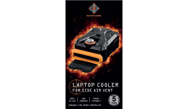 Laptop cooler box DELTACO GAMING black / GAM-073