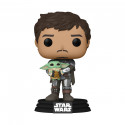 FUNKO POP! Vinila figūra: Star Wars: Mandalorian ar Grogu (Child), 12 cm