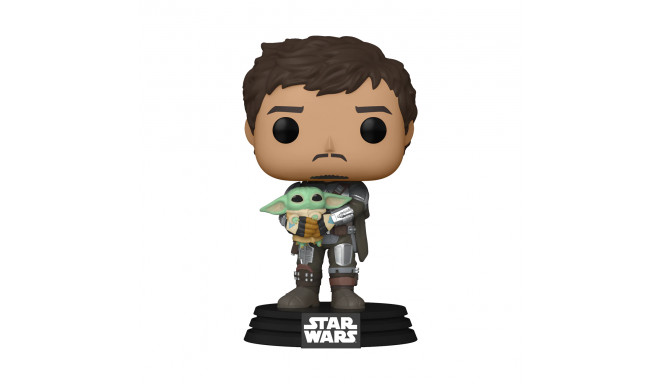 FUNKO POP! Vinyl Figure: Star Wars: Mandalorian Holding Child, 12 cm