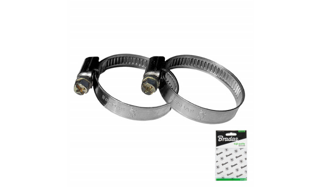 Nerūdijančio plieno zebro žarnos spaustukas BRADAS 10-16mm