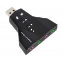 Fusion helikaart USB | 7.1 | reguleeritav helitugevus | mikrofon