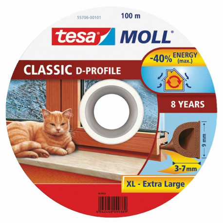 TESA pruun kummitihendusteip, vahedele 3-7 mm, 0.009 x 1 m